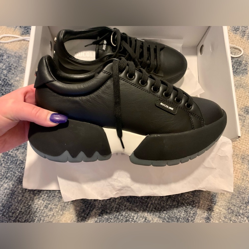 NWT Rucoline R-Bubble 1454 Tec Nature, Black and White, Size EU 37 US 7